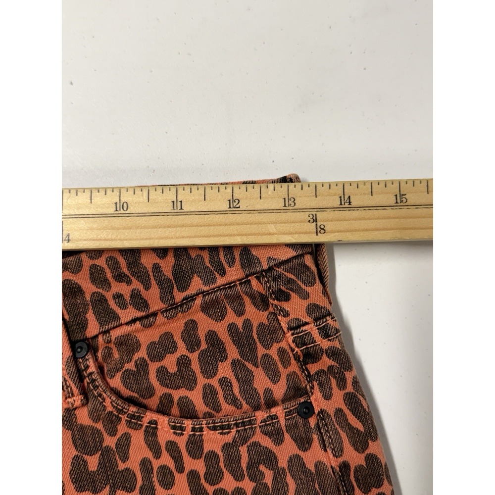 Mother Jeans Women's 26 High Waisted Looker Ankle Fray Animal Attraction Leopard - Picture 8 of 11